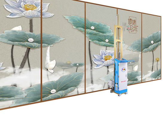 De Drukmachine op basis van water van de Inkt Digitale Muur met Beweegbare Wielen